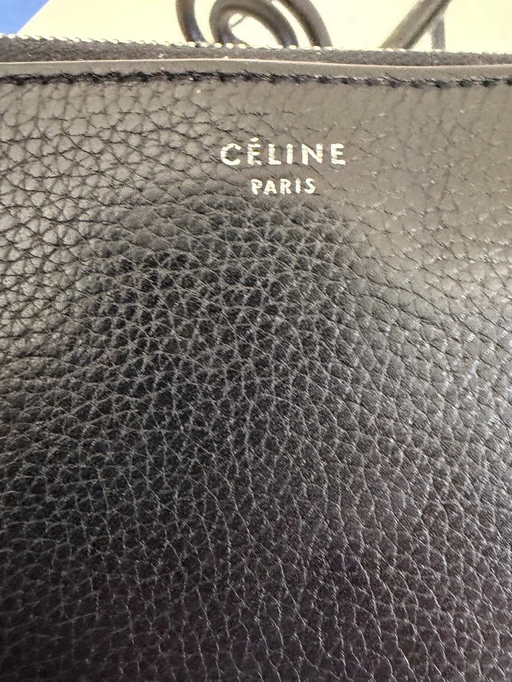 Celine Paris Large Zipped Continental Wallet Black Calfskin Zip-around Clutch